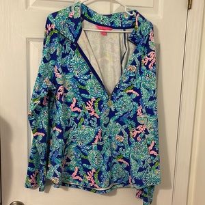 Lilly Pulitzer turtle villa popover xxl